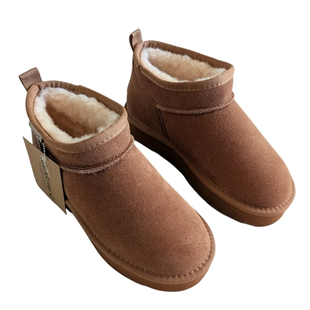BearPaw Women's Retro Super Shorty Ankle Boots